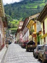 Historical center of Alausi, Chimborazo province, Ecuador
