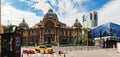 Historical center Lipscani Street in Bucharest Royalty Free Stock Photo