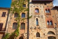 Historical center of the medieval village of San Gimignano, Tuscany Royalty Free Stock Photo