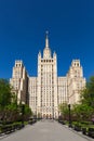 Historical center of Moscow. Stalin skyscraper.