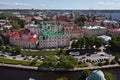 Historical center of old town Vyborg Royalty Free Stock Photo