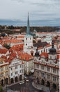 a top view of the historic square