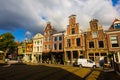 Historical central square of Dutch city of Alkmaar on summer day