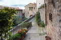 Historical Centre Of Anghiari, Tuscany Save Down Royalty Free Stock Photo