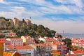 Historical centre of Lisbon on sunny day, Portugal Royalty Free Stock Photo