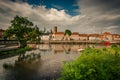 Historical centre of the town Ribe, Denmark Royalty Free Stock Photo