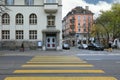 Historical centre. View of the Evangelical Metodist Church. City of Zurich, Aussersihl district, Switzerland, Europe