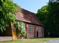 Historical Chapel in Spring in the Village Bothmer, Lower Saxony Royalty Free Stock Photo