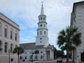 Historical Church in the Old Town of Charleston, South Carolina Royalty Free Stock Photo