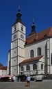 Historical Church in the Old Town of Regensburg, Bavaria