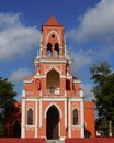 Historical church yucatan mexico