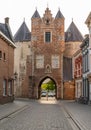 Historical city gate known locally as Gevangenpoort in Bergen op Zoom, The Netherlands Royalty Free Stock Photo