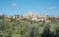 Historical city of San Gimignano in Sienna province in Tuscany area, Italy Royalty Free Stock Photo