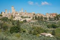 Historical city of San Gimignano in Sienna province in Tuscany area, Italy Royalty Free Stock Photo