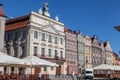 Historical colorful buildings in Old Market Square. Poznan, Poland.