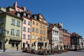 Historical colorful buildings in old town market square, Warsaw, Poland