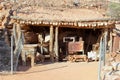 Historical cottage of opal miners in Andamooka, South Australia Royalty Free Stock Photo