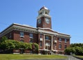 Historical Court House in the Old Town of Port Angeles on the Olympic Peninsula at the Puget Sound, Washington Royalty Free Stock Photo