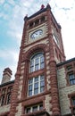 The Historical De Witt County Courthouse in Cuero, Texas along t