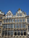 Historical decorated houses in Brussels Royalty Free Stock Photo