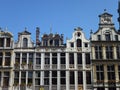 Historical decorated houses in Brussels Royalty Free Stock Photo