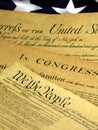 Historical Document United States Constitution Royalty Free Stock Photo
