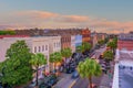 Historical downtown area of Charleston, South Carolina cityscape in USA Royalty Free Stock Photo