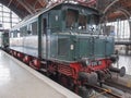 Historical DR locomotive in Leipzig Hbf