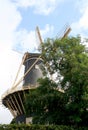 Historical dutch windmill, called the Windhond Royalty Free Stock Photo