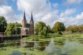 Historical Eastern Gate and drawbridge in Delft, Netherlands Royalty Free Stock Photo