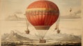 Historical Elevation: Mongolfier Brothers\' Hot Air Balloon Debut 1783