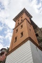 The Historical Elevator in Konak District, IZMIR, TURKEY. Beautiful view of Izmir with Historical Elevator Royalty Free Stock Photo