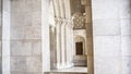 Historical Entrance with Ornaments of the Votive Church and Cathedral of Our Lady of Hungary, Dom in Szeged Royalty Free Stock Photo