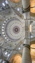 Historical Eyup Sultan Tomb and Mosque is in Eyup district of Istanbul, outside the city walls and near the Golden Horn. View from Royalty Free Stock Photo