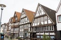 Historical facades in the city centre of the city of Detmold