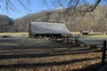 Historical farm in the Great Smoky Mountains of North Carolina