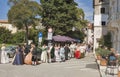 Historical Festival Giostra in Porec, Croatia. Royalty Free Stock Photo