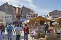 Historical Festival Giostra in Porec, Croatia. Royalty Free Stock Photo