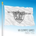 Historical flag of the Paris Olympic Games 1924