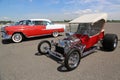 Historical 1925 Ford Hot Rod on display at the Antique Automobile Association of Brooklyn annual Spring Car Show Royalty Free Stock Photo