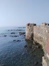 Historical fort that occupies an island in the Arabian Sea