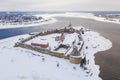 Historical fortress Oreshek is an ancient Russian fortress. Shlisselburg Fortress near the St. Petersburg