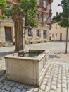 Historical Fountain in the old town of Bayreuth