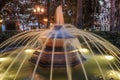 Historical Fountain in the park Cartagena de Indias, Colombia. S