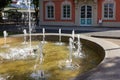 historical fountain at rokoko city park