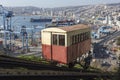 Historical funicular view in Valparaiso