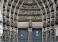 Historical Gate of the Cathedral of Cologne, North Rhine - Westphalia Royalty Free Stock Photo