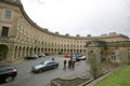 Historical Georgian crescent building in England