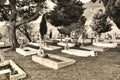 Historical Greek Orthodox Cemetery in GÃÂ¶kÃÂ§eada Turkey. 08.27.2021 Imbros Island