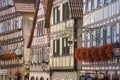 Historical half-timbered facades in Dornstetten